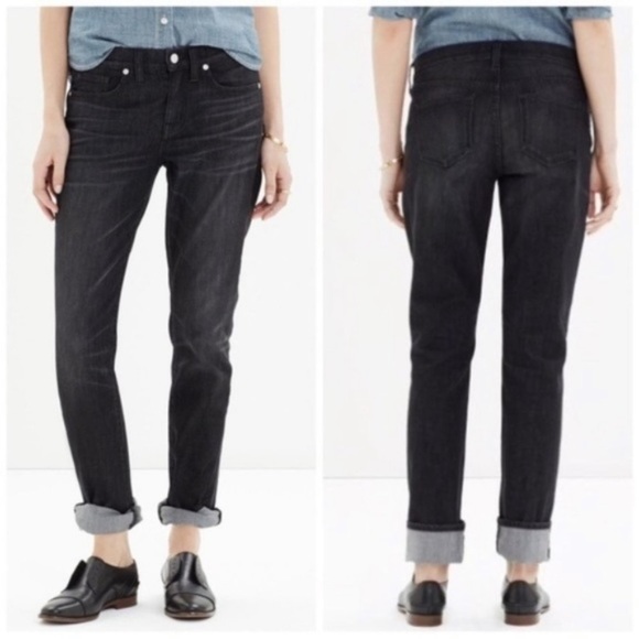 Madewell Denim - Madewell Black Slim Boy Jean